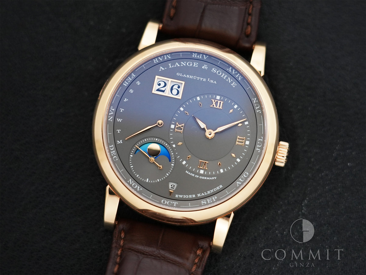 A. Lange & Söhne Lange 1 Perpetual Calendar Ref.345.033 Pink Gold Grey Dial Pre-owned fumk8s22