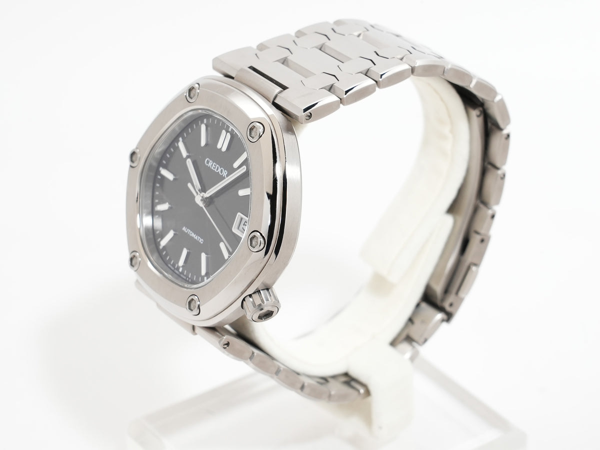 Seiko Credor Locomotive Ref.GCCR999 Titanium Black Dial Pre-owned 2iifbfig