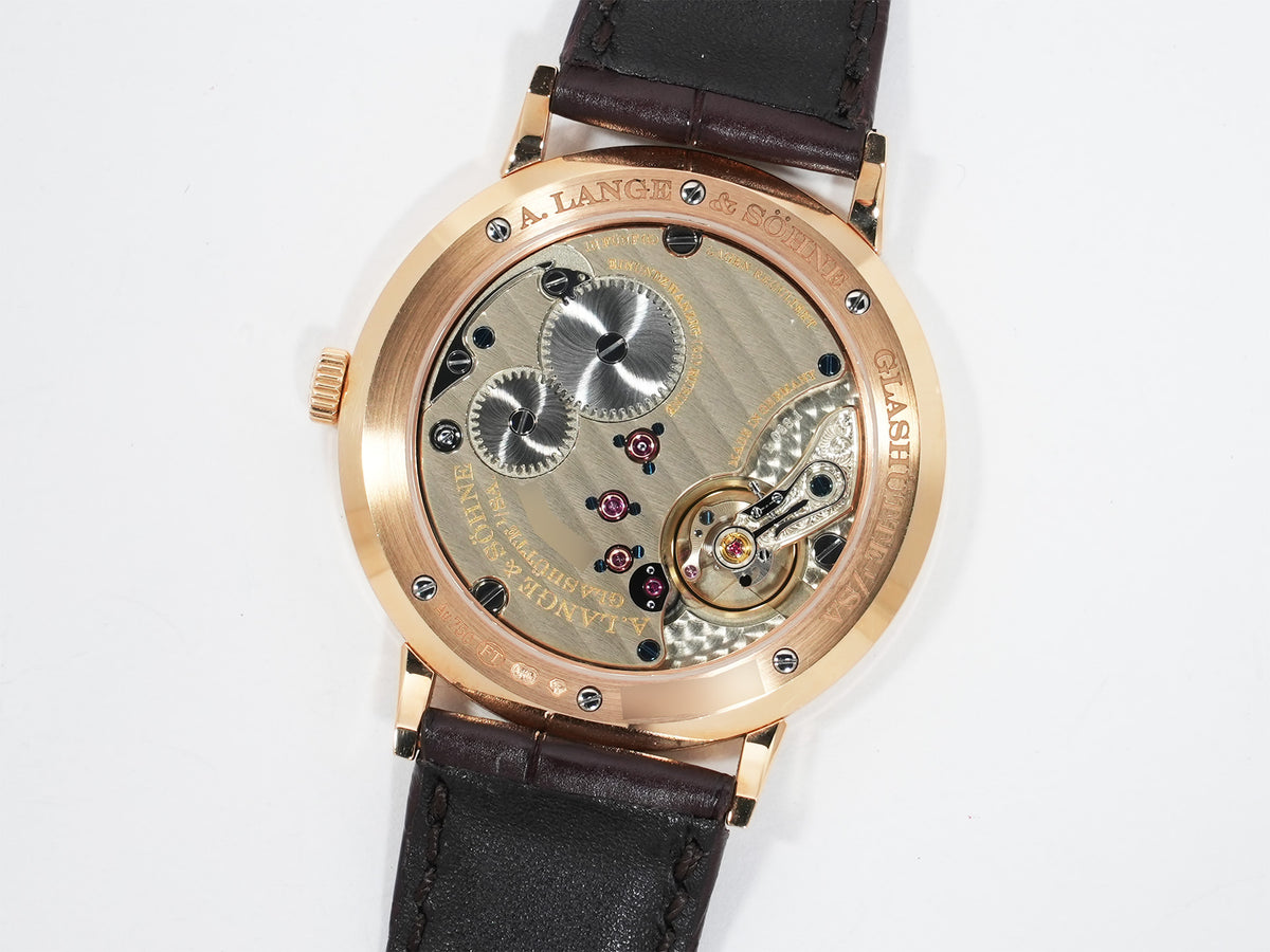 A. Lange & Söhne Saxonia Flach Ref.201.033 Pink Gold Silver Dial Pre-owned fp4dmkfm
