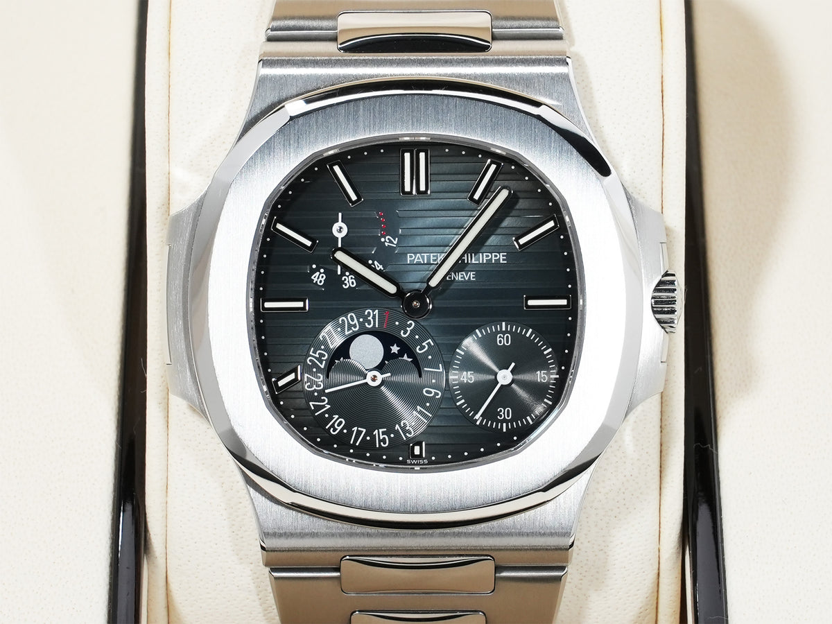 パテックフィリップ ノーチラス プチコンプリケーション Ref.5712/1A-001 ステンレススチール ブルー文字盤 美中古 wziuyp6q