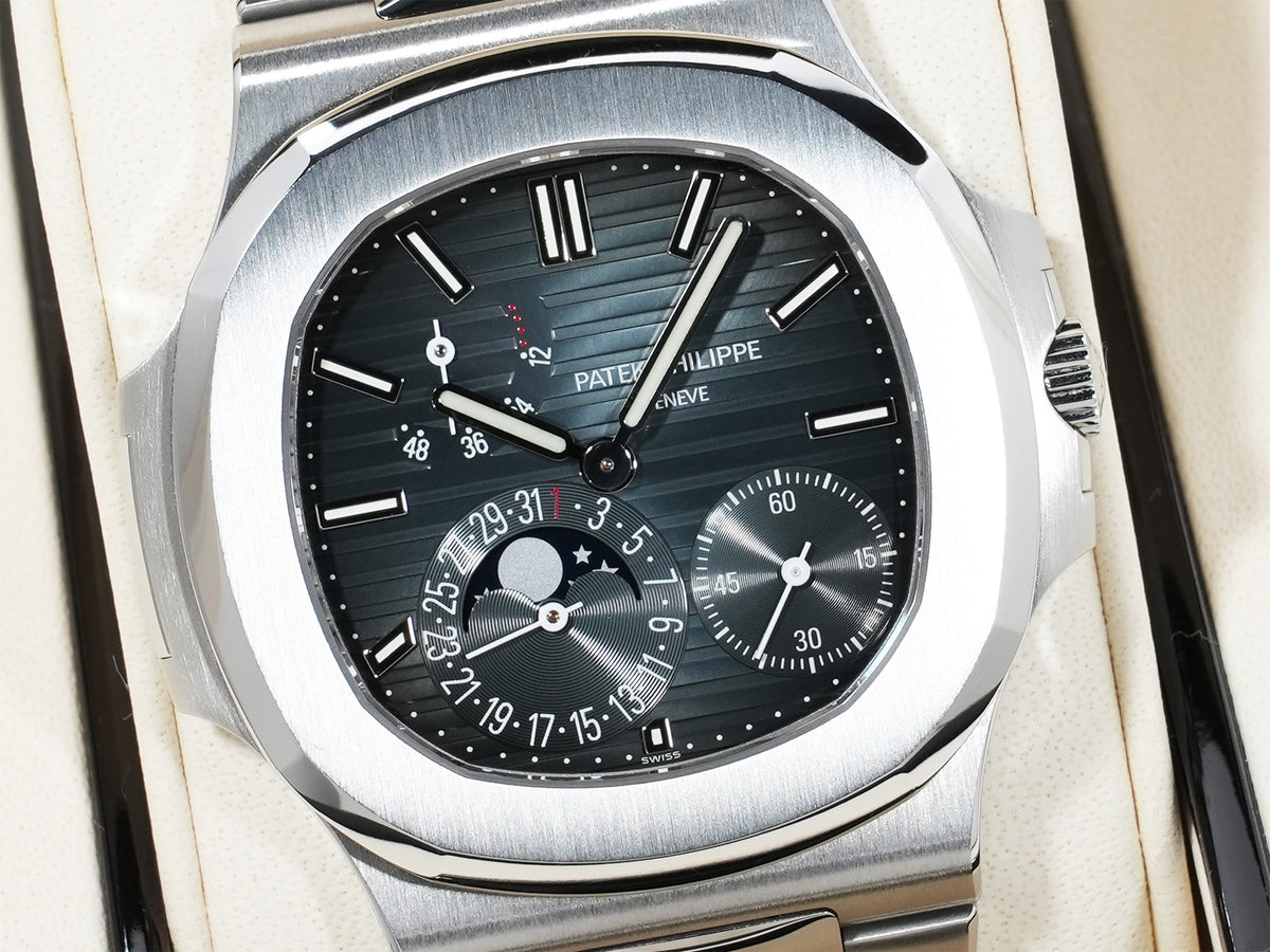 パテックフィリップ ノーチラス プチコンプリケーション Ref.5712/1A-001 ステンレススチール ブルー文字盤 美中古 wziuyp6q