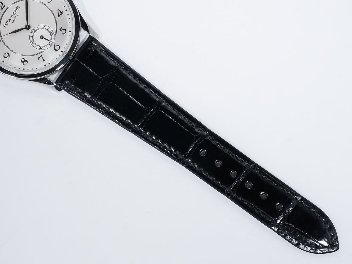 パテックフィリップ カラトラバ Ref.5196P-001 プラチナ シルバー文字盤 美中古 q7in653r