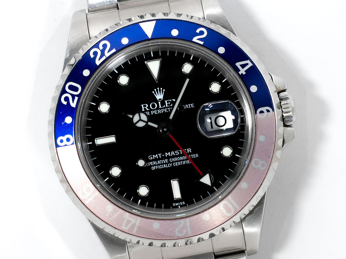 Rolex GMT-Master Ref.16700 Stainless Steel Black Dial Oyster Bracelet Pre-owned o9o6wa69