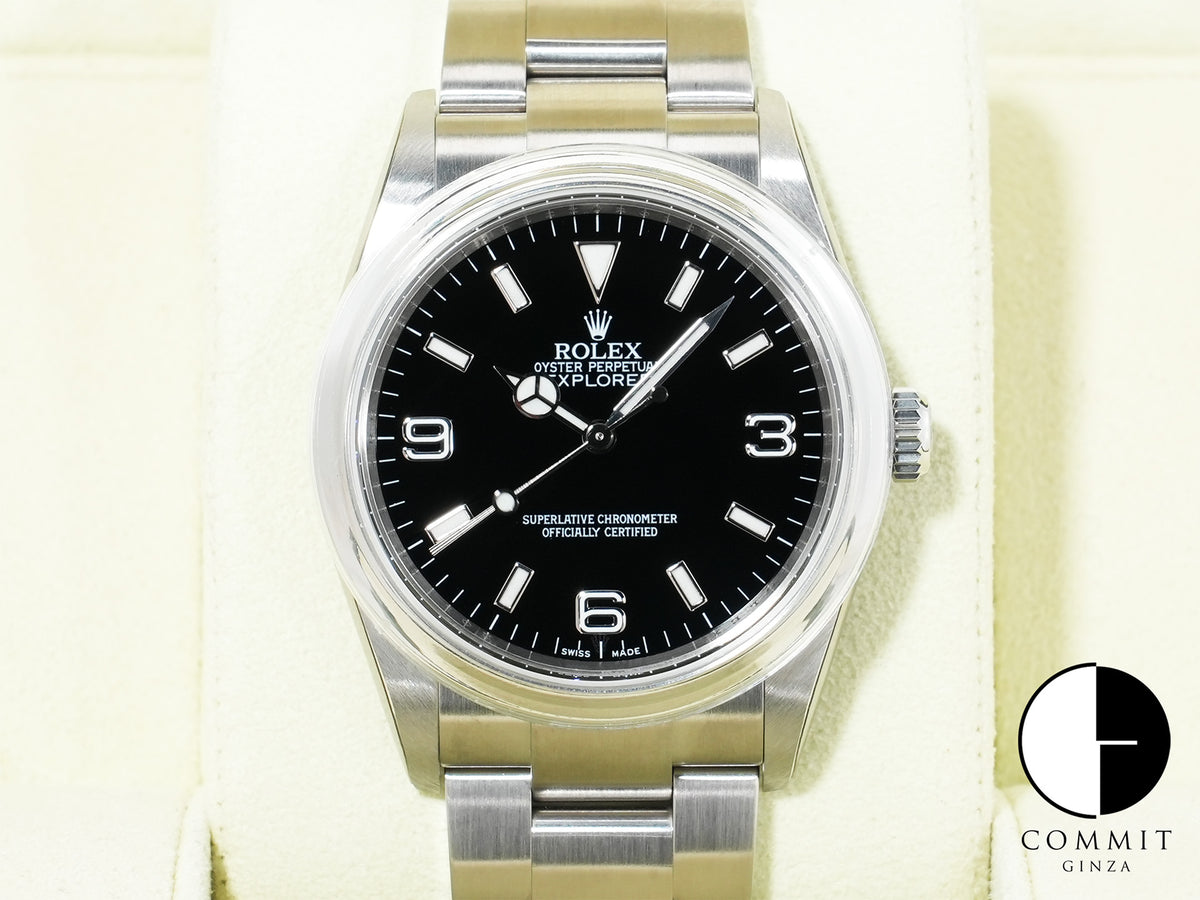 Rolex Explorer I Ref.114270 Stainless Steel Black Dial Oyster Bracelet Unused dz5fx8qs