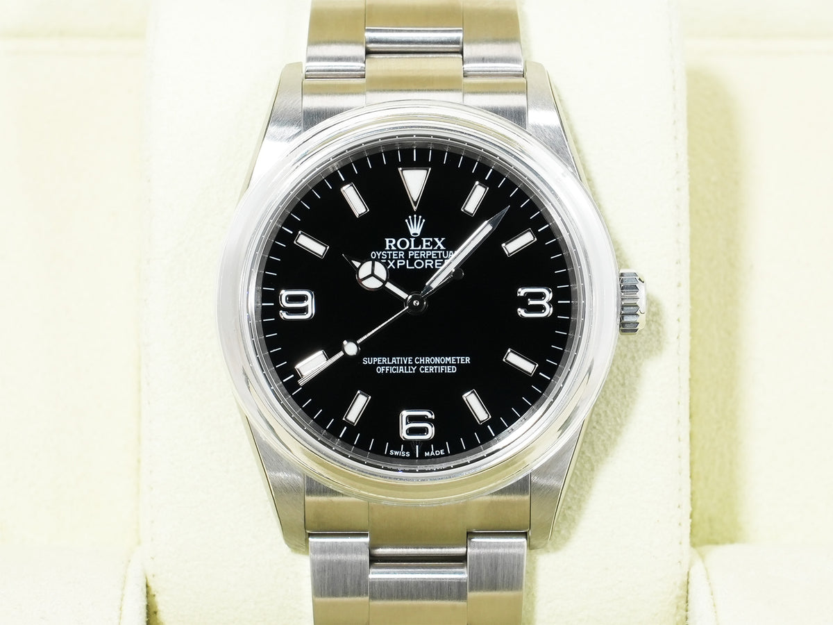 Rolex Explorer I Ref.114270 Stainless Steel Black Dial Oyster Bracelet Unused dz5fx8qs