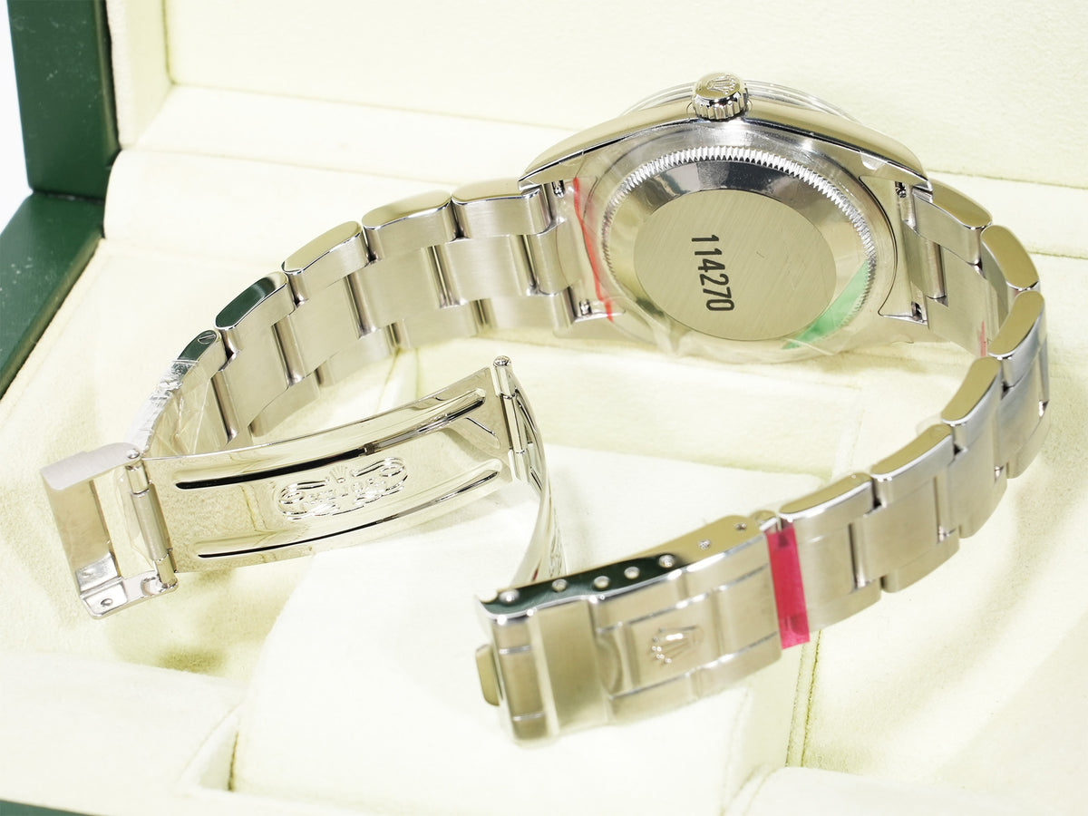 Rolex Explorer I Ref.114270 Stainless Steel Black Dial Oyster Bracelet Unused dz5fx8qs