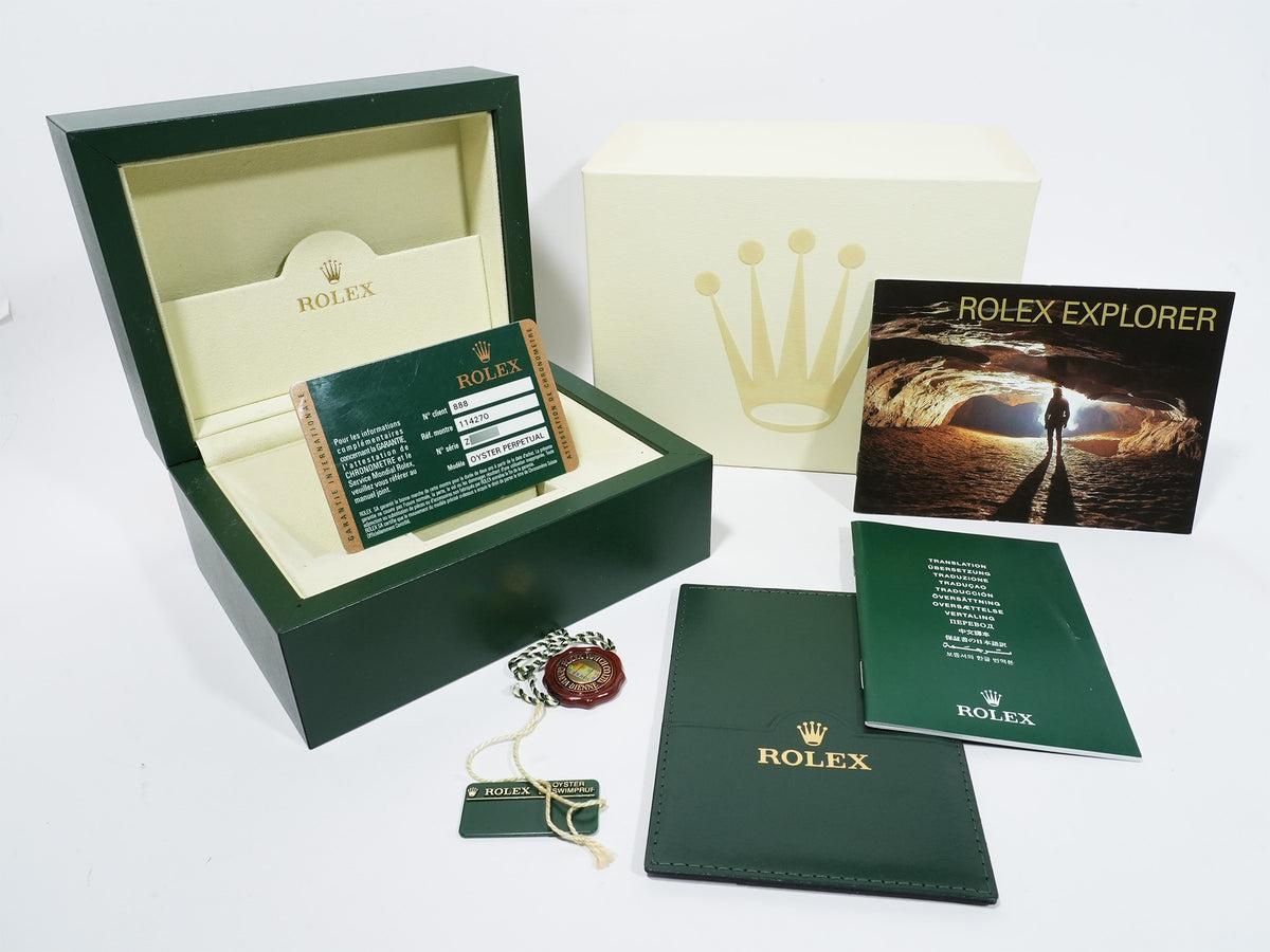 Rolex Explorer I Ref.114270 Stainless Steel Black Dial Oyster Bracelet Unused dz5fx8qs