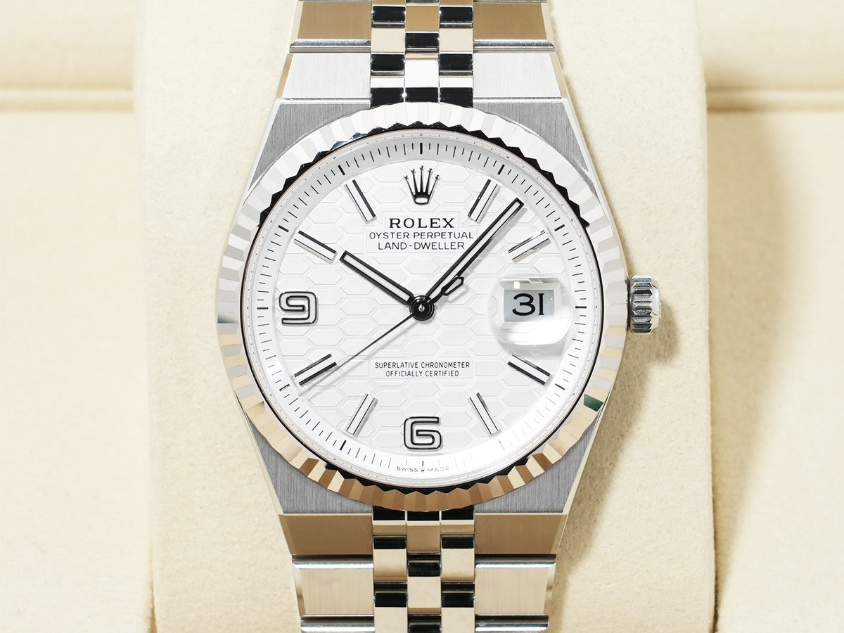 Rolex Land-Ho Ref.127234 Stainless Steel/White Gold White Dial Jubilee Bracelet Pre-owned peh94e73