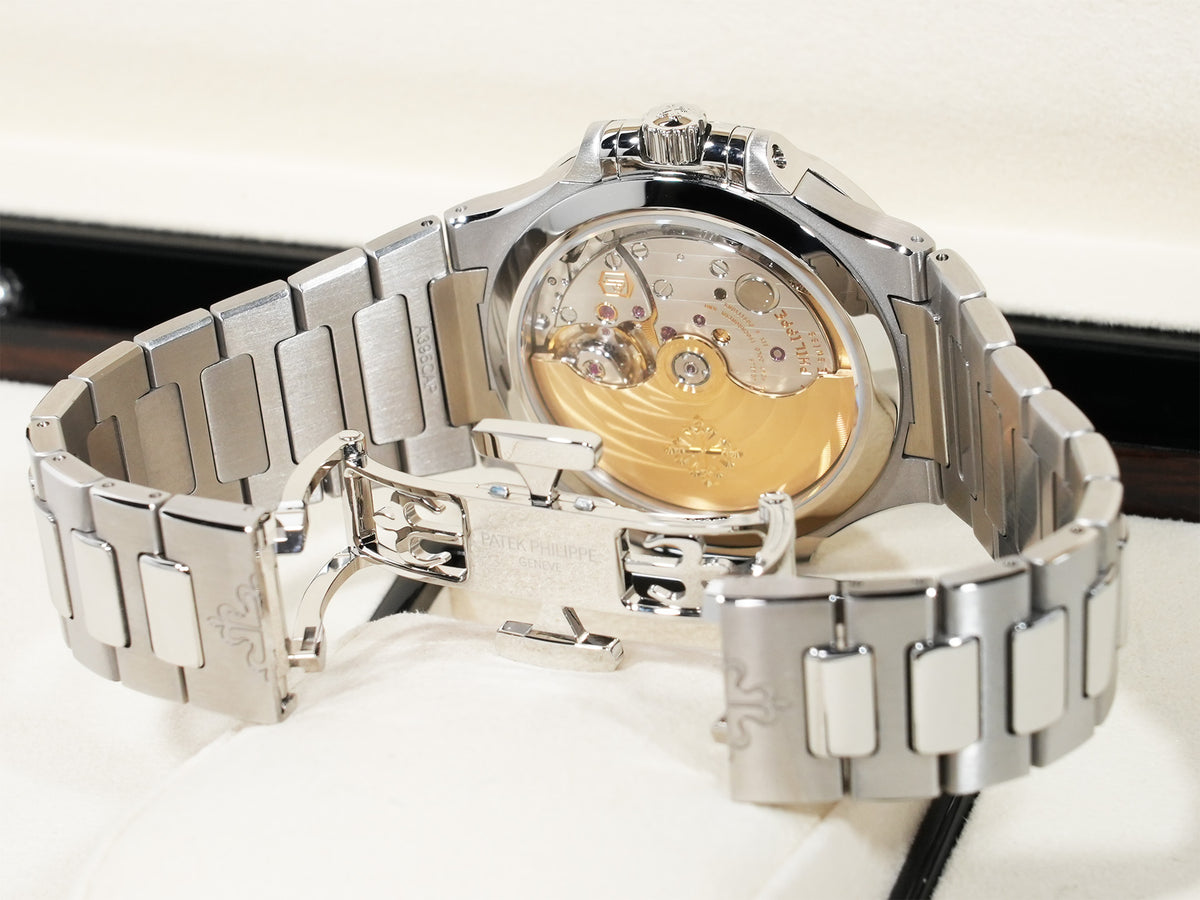 パテックフィリップ ノーチラス Ref.7118/1200A-001 ステンレススチール ブルー オパーリン文字盤 極美品 5ajmcu7j