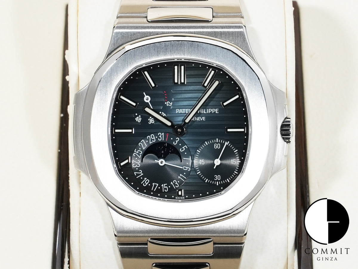 Patek Philippe Nautilus Petit Complication Ref.5712/1A-001 Stainless Steel Blue Dial Excellent Pre-Owned d68bxu57