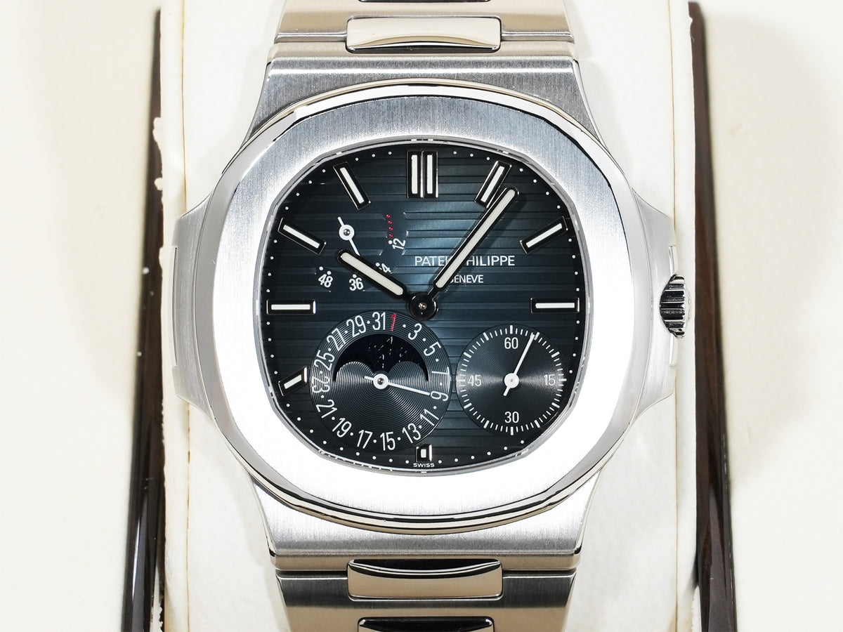 Patek Philippe Nautilus Petit Complication Ref.5712/1A-001 Stainless Steel Blue Dial Excellent Pre-Owned d68bxu57