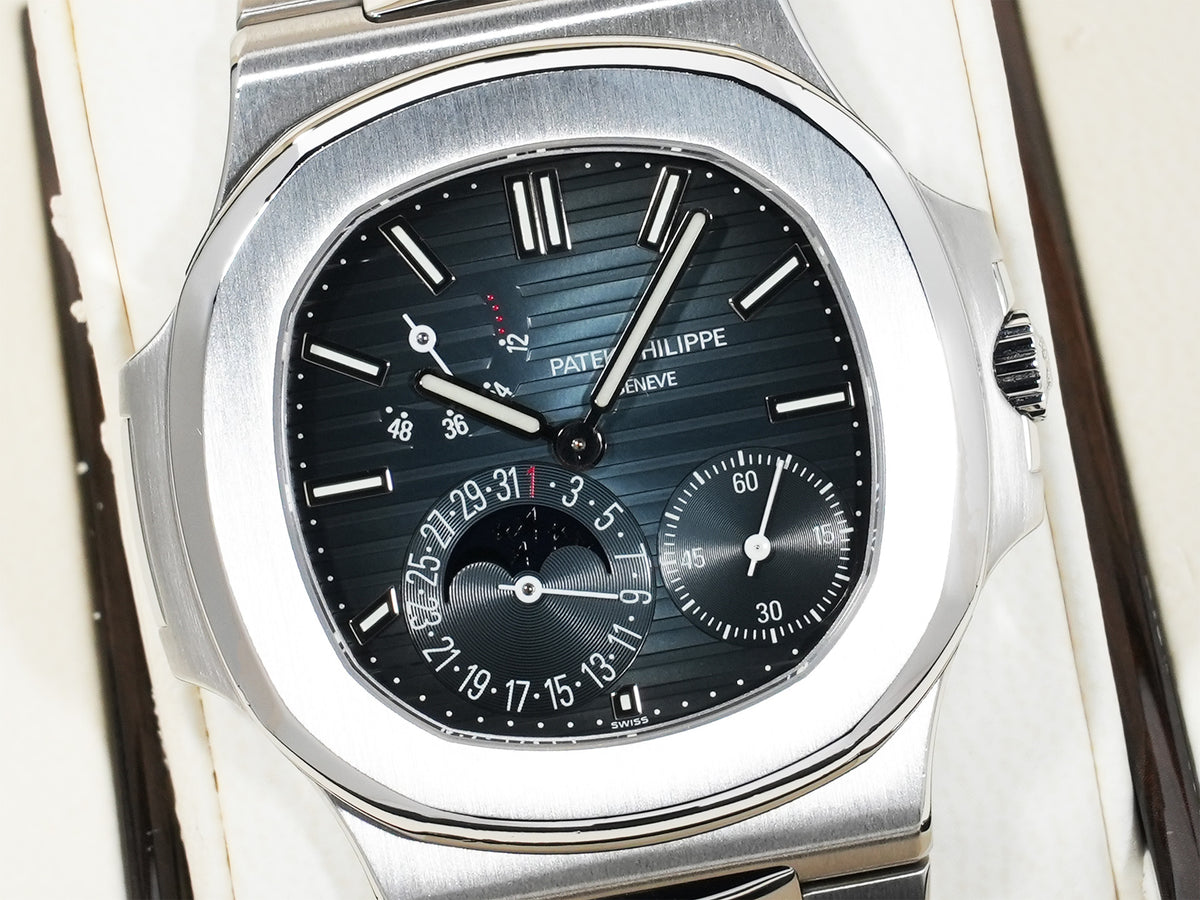 Patek Philippe Nautilus Petit Complication Ref.5712/1A-001 Stainless Steel Blue Dial Excellent Pre-Owned d68bxu57