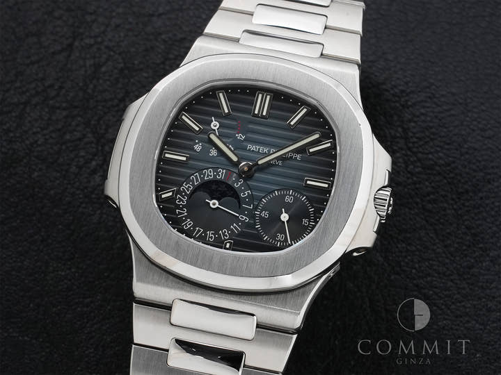 Patek Philippe Nautilus Petit Complication Ref.5712/1A-001 Stainless Steel Blue Dial Excellent Pre-Owned d68bxu57