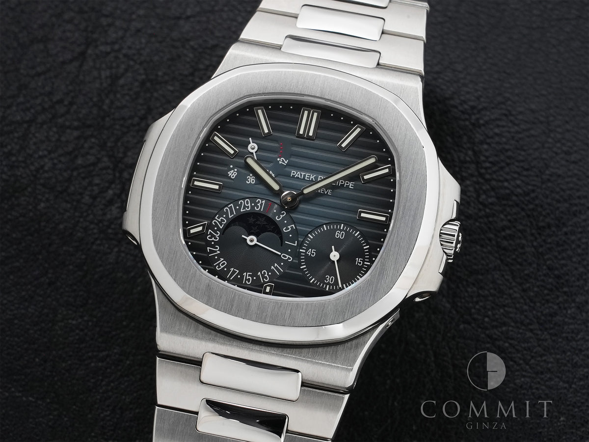 Patek Philippe Nautilus Petit Complication Ref.5712/1A-001 Stainless Steel Blue Dial Excellent Pre-Owned d68bxu57