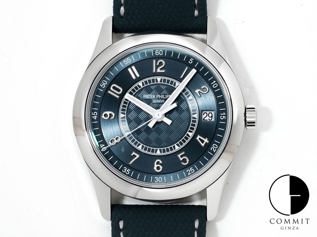 Patek Philippe Calatrava Ref.6007A-001 Stainless Steel Grey-Blue Dial Excellent Pre-Owned 4xeezheg