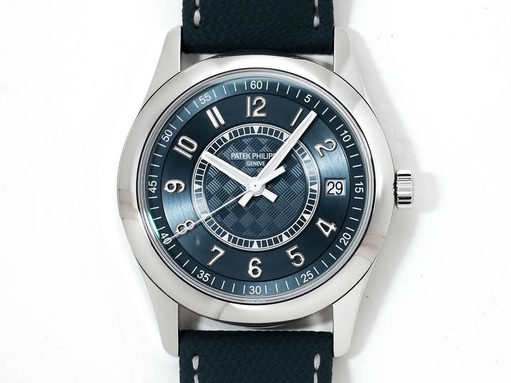 Patek Philippe Calatrava Ref.6007A-001 Stainless Steel Grey-Blue Dial Excellent Pre-Owned 4xeezheg