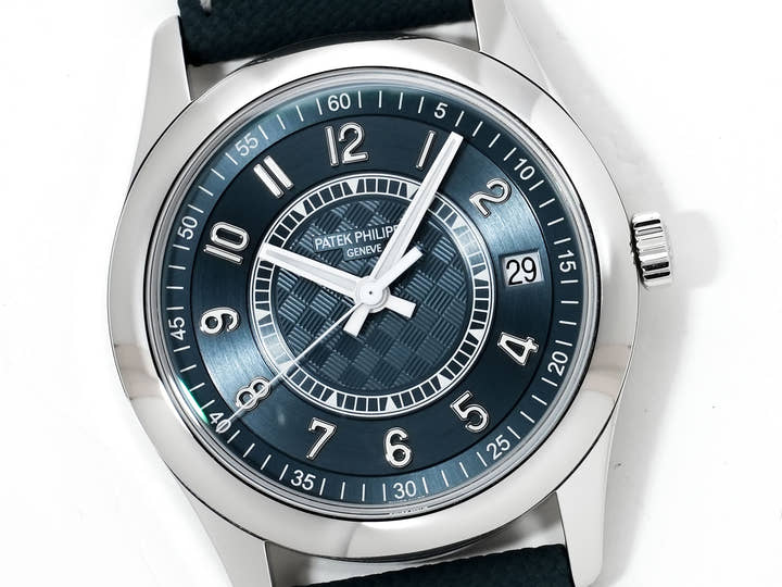 Patek Philippe Calatrava Ref.6007A-001 Stainless Steel Grey-Blue Dial Excellent Pre-Owned 4xeezheg