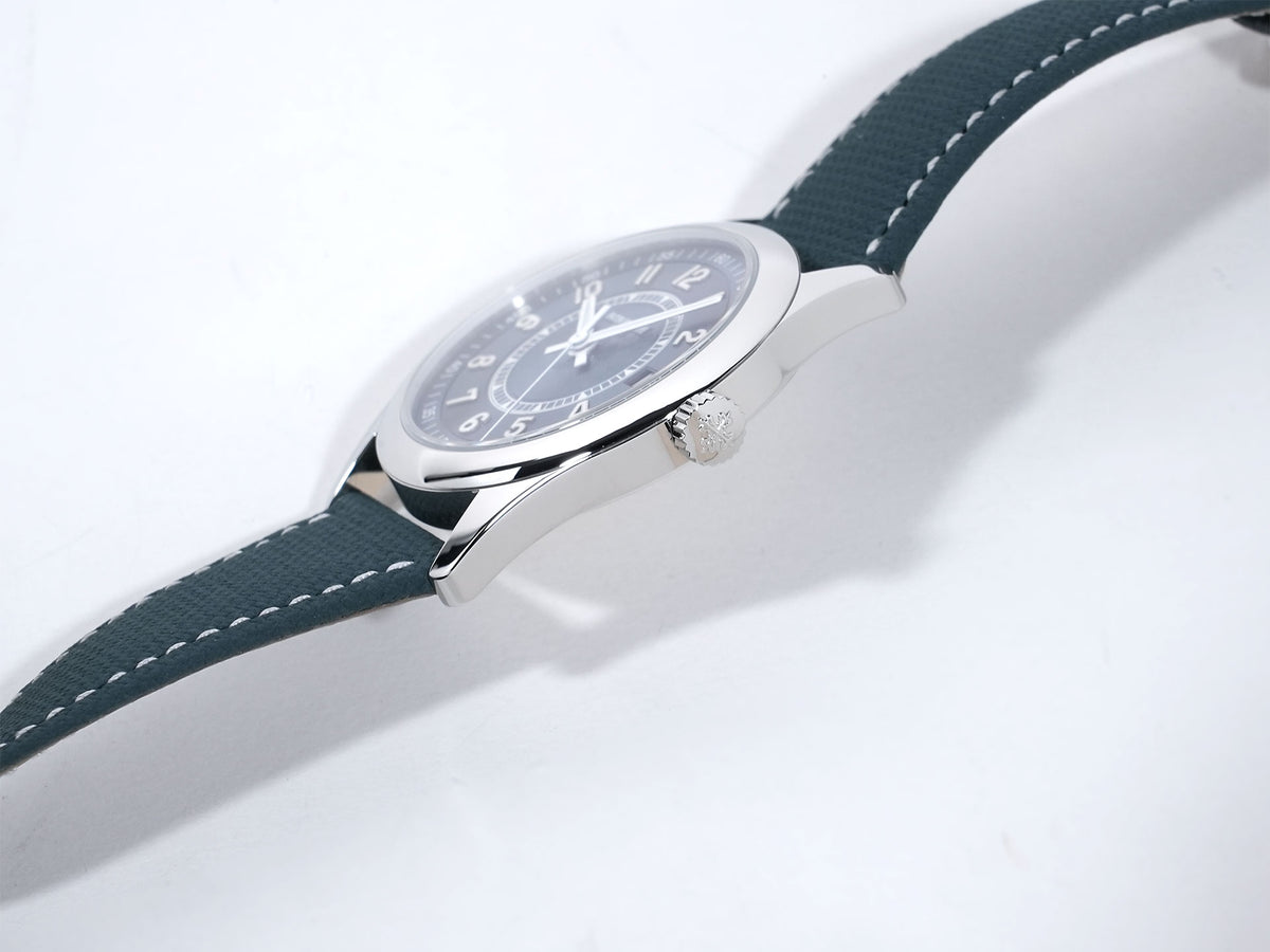 Patek Philippe Calatrava Ref.6007A-001 Stainless Steel Grey-Blue Dial Excellent Pre-Owned 4xeezheg