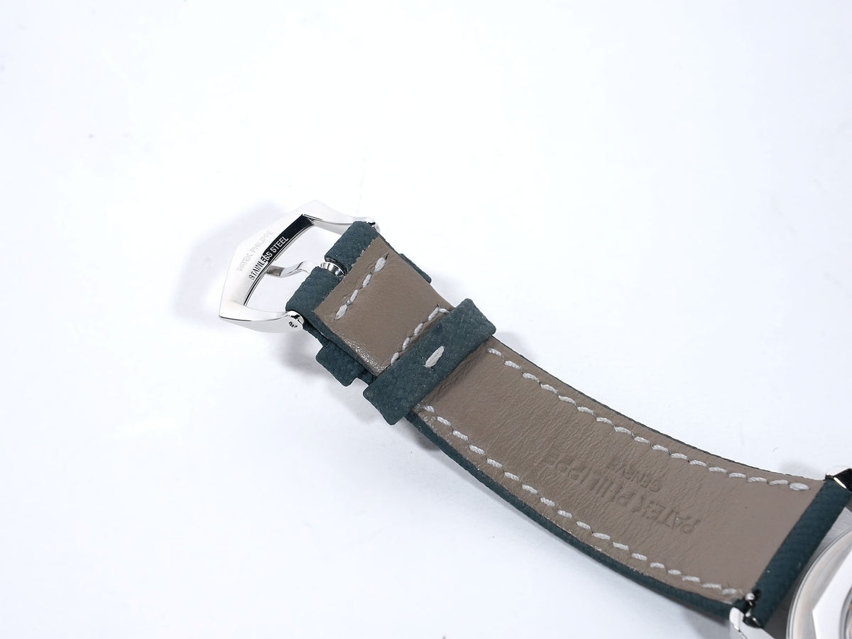 Patek Philippe Calatrava Ref.6007A-001 Stainless Steel Grey-Blue Dial Excellent Pre-Owned 4xeezheg