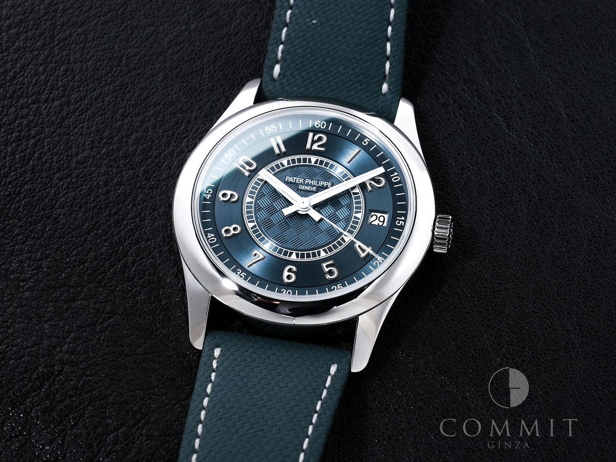Patek Philippe Calatrava Ref.6007A-001 Stainless Steel Grey-Blue Dial Excellent Pre-Owned 4xeezheg