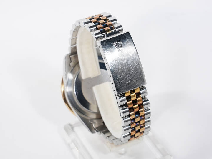 ロレックス GMTマスター Ref.16753 ステンレススチール/イエローゴールド ブラック文字盤 ジュビリーブレスレット 中古 4twxqyjv