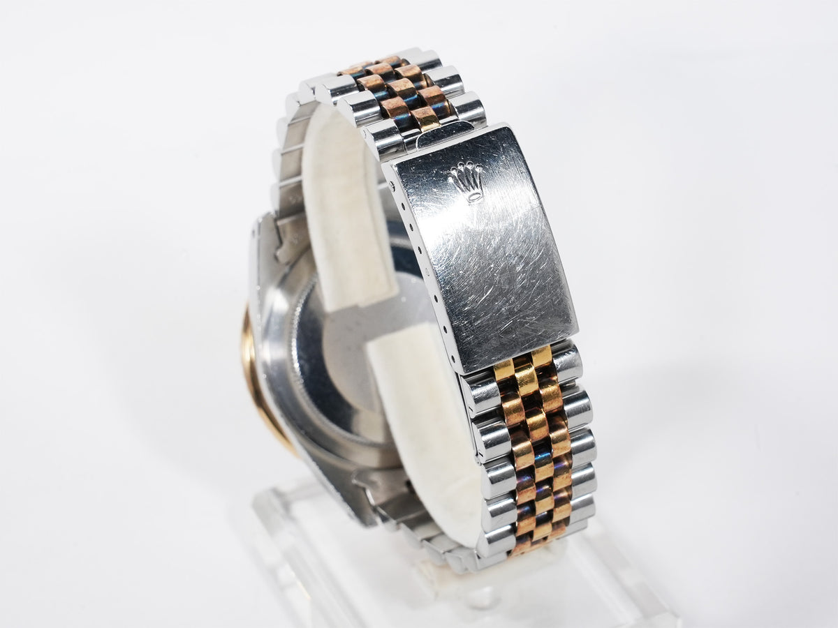 ロレックス GMTマスター Ref.16753 ステンレススチール/イエローゴールド ブラック文字盤 ジュビリーブレスレット 中古 4twxqyjv