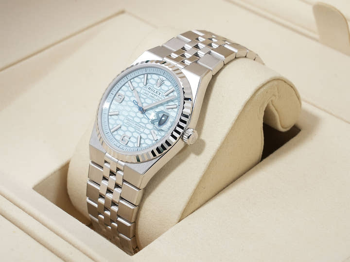 Rolex Land-Hopper Ref.127236 Platinum Ice Blue Dial Jubilee Bracelet Unused daq55vib
