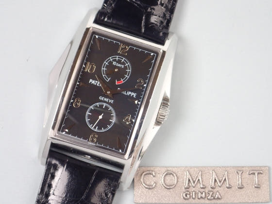 パテックフィリップ 10デイズ(10日巻）PLATINUM Ref.5100P ブラック文字盤 中古 10days-2