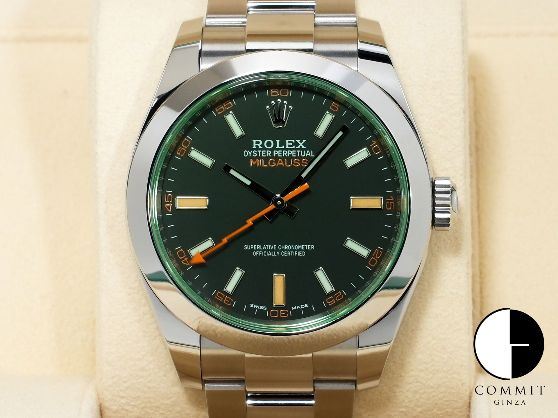 ロレックス ミルガウス Ref.116400GV ステンレススチール ブラック文字盤 未使用