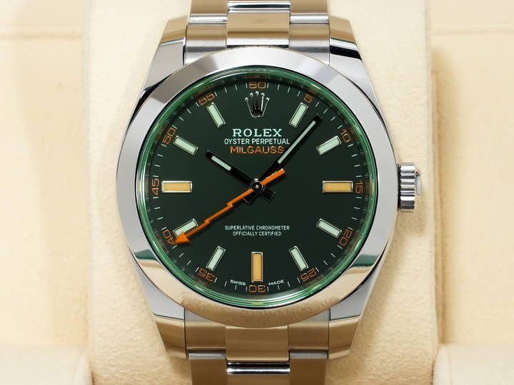 ロレックス ミルガウス Ref.116400GV ステンレススチール ブラック文字盤 未使用