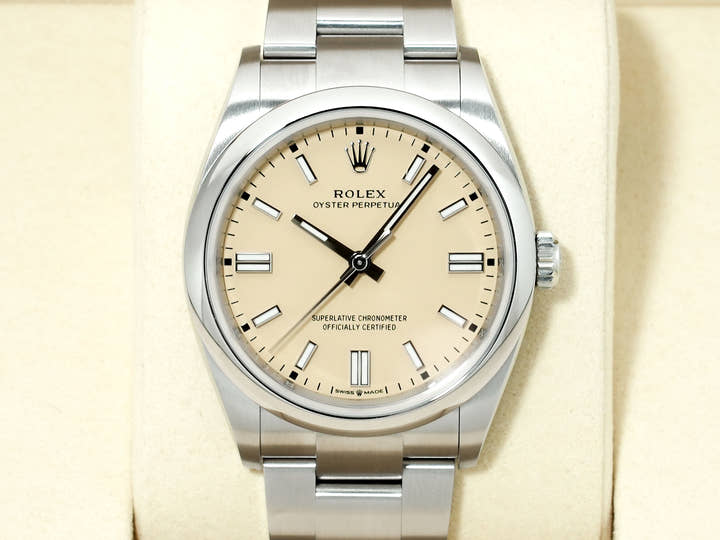 ロレックス オイスターパーペチュアル36 Ref.126000 ステンレススチール ベージュ文字盤 未使用