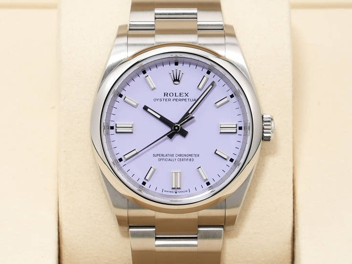ロレックス オイスターパーペチュアル36 Ref.126000 ステンレススチール ラベンダー文字盤 未使用 