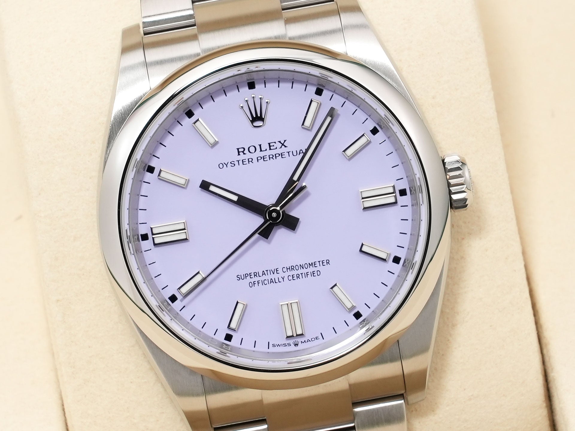 ロレックス オイスターパーペチュアル36 Ref.126000 ステンレススチール ラベンダー文字盤 未使用 