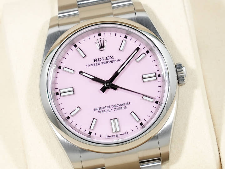 ロレックス オイスターパーペチュアル36 Ref.126000 ステンレススチール キャンディピンク文字盤 未使用