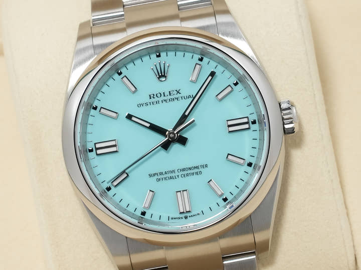 ロレックス オイスターパーペチュアル36 Ref.126000 ステンレススチール ターコイズ文字盤 未使用