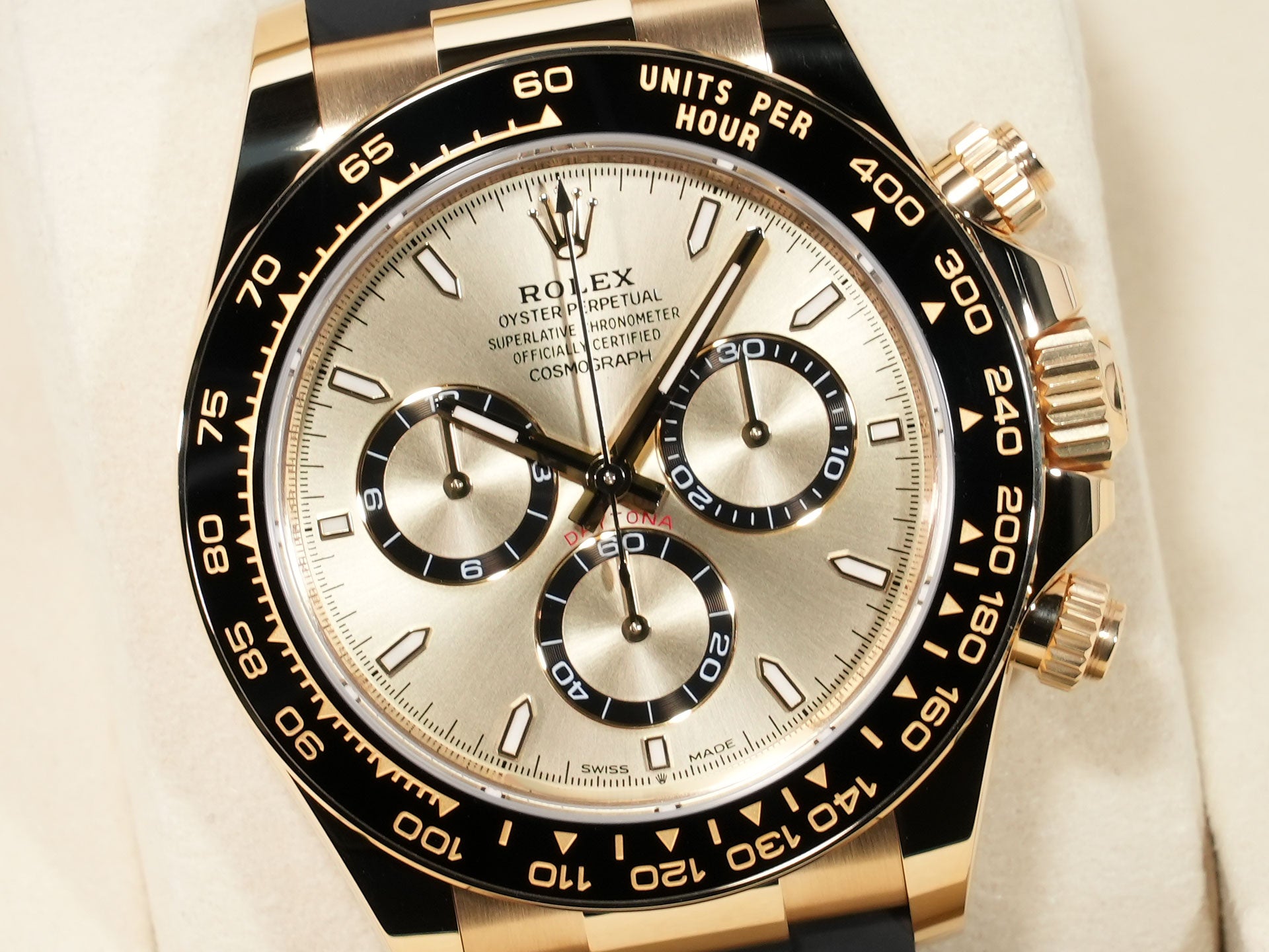 ロレックス デイトナ Ref.126518LN イエローゴールド ゴールデンxカウンターリング ブラック文字盤 未使用