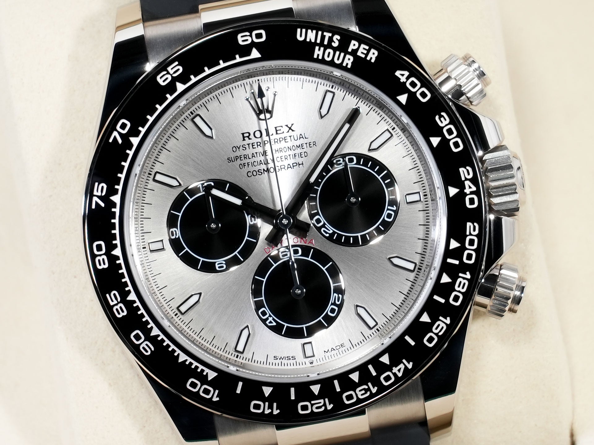 ロレックス デイトナ Ref.126519LN ホワイトゴールド スチールxブライトブラック文字盤 未使用