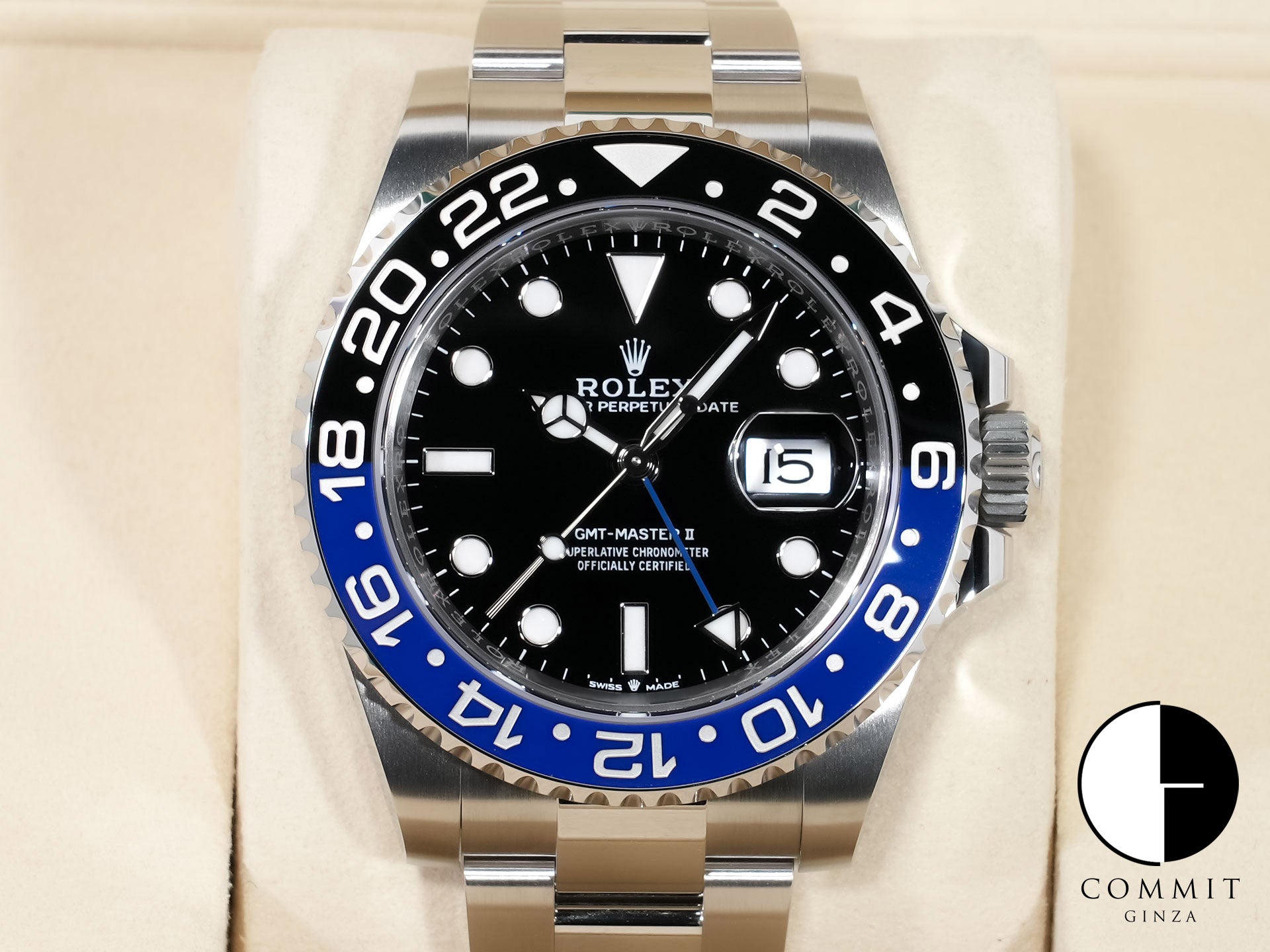 ロレックス GMTマスターII Ref.126710BLNR ステンレススチール ブラック文字盤 オイスターブレスレット 未使用