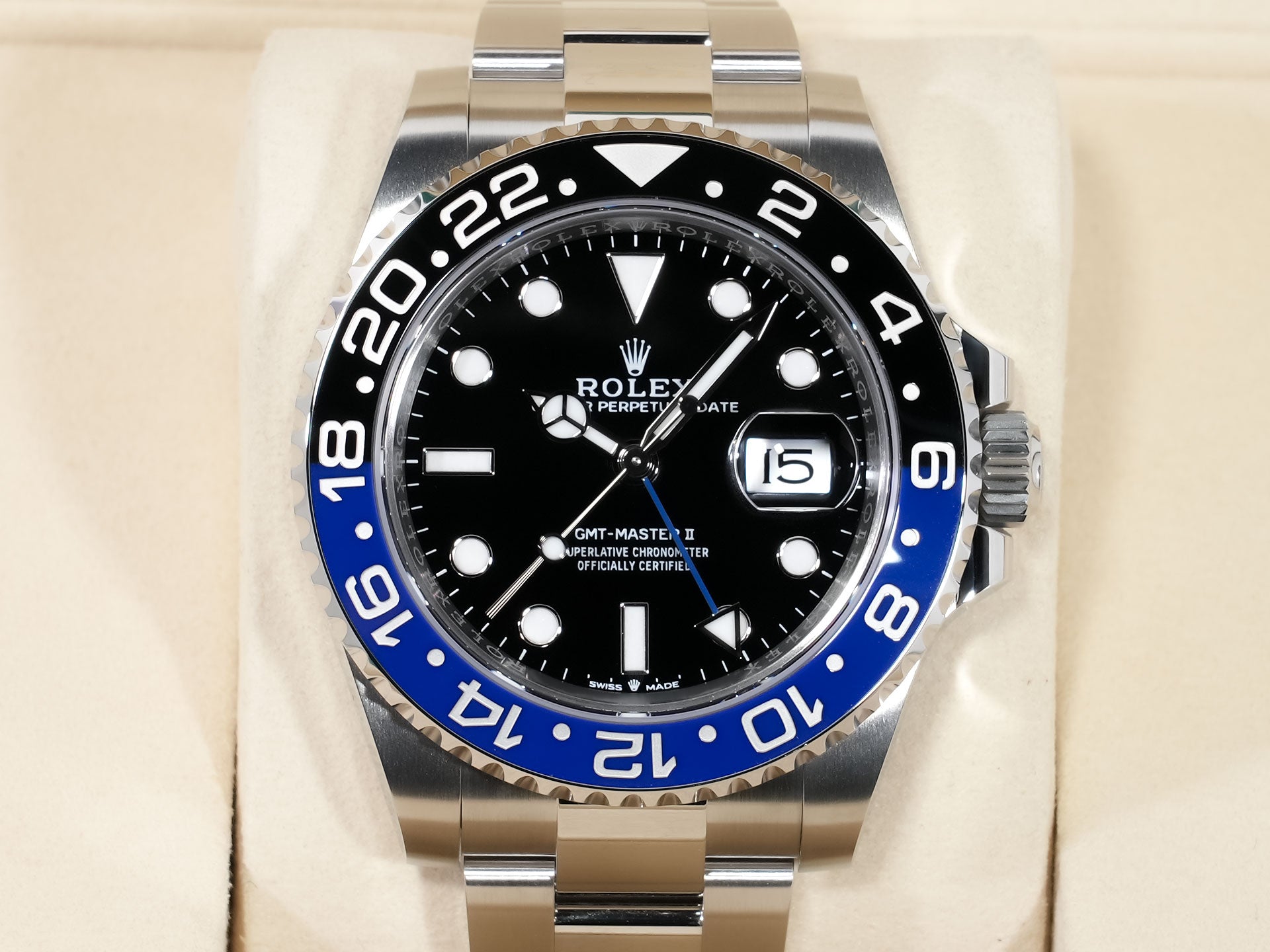 ロレックス GMTマスターII Ref.126710BLNR ステンレススチール ブラック文字盤 オイスターブレスレット 未使用