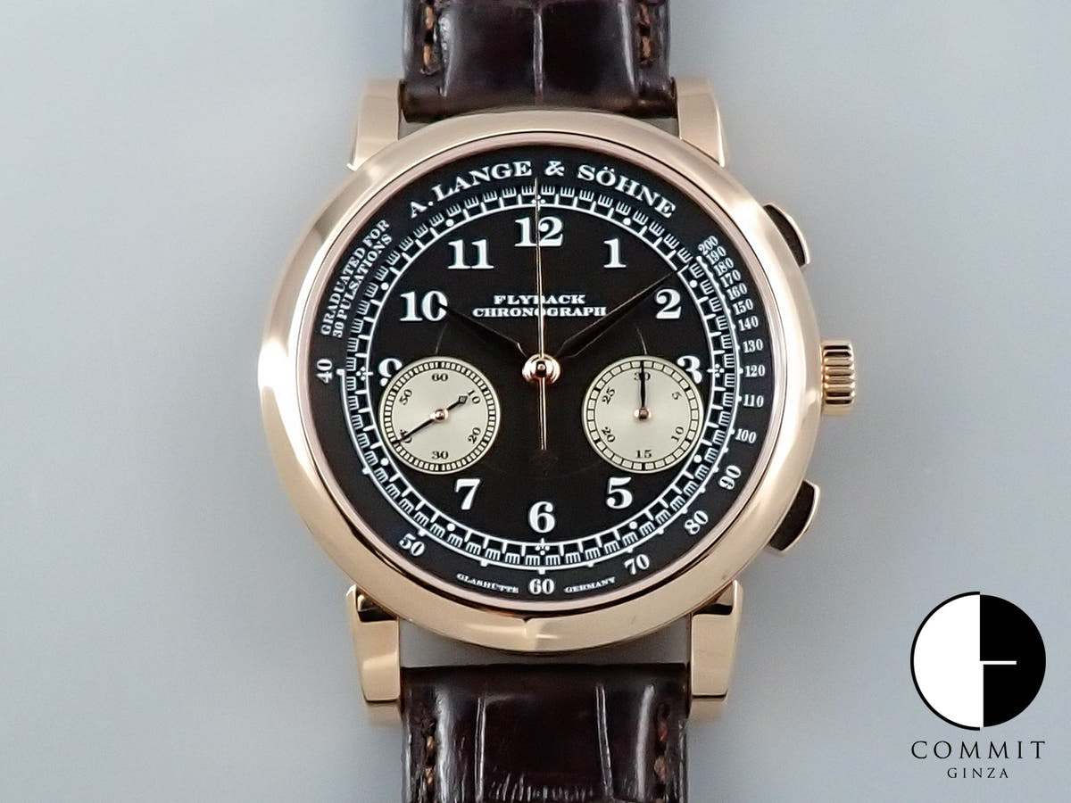 A. Lange &amp; Söhne 1815 Chronograph Ref.401.031 Black Dial Very Good Condition 8677LPFC