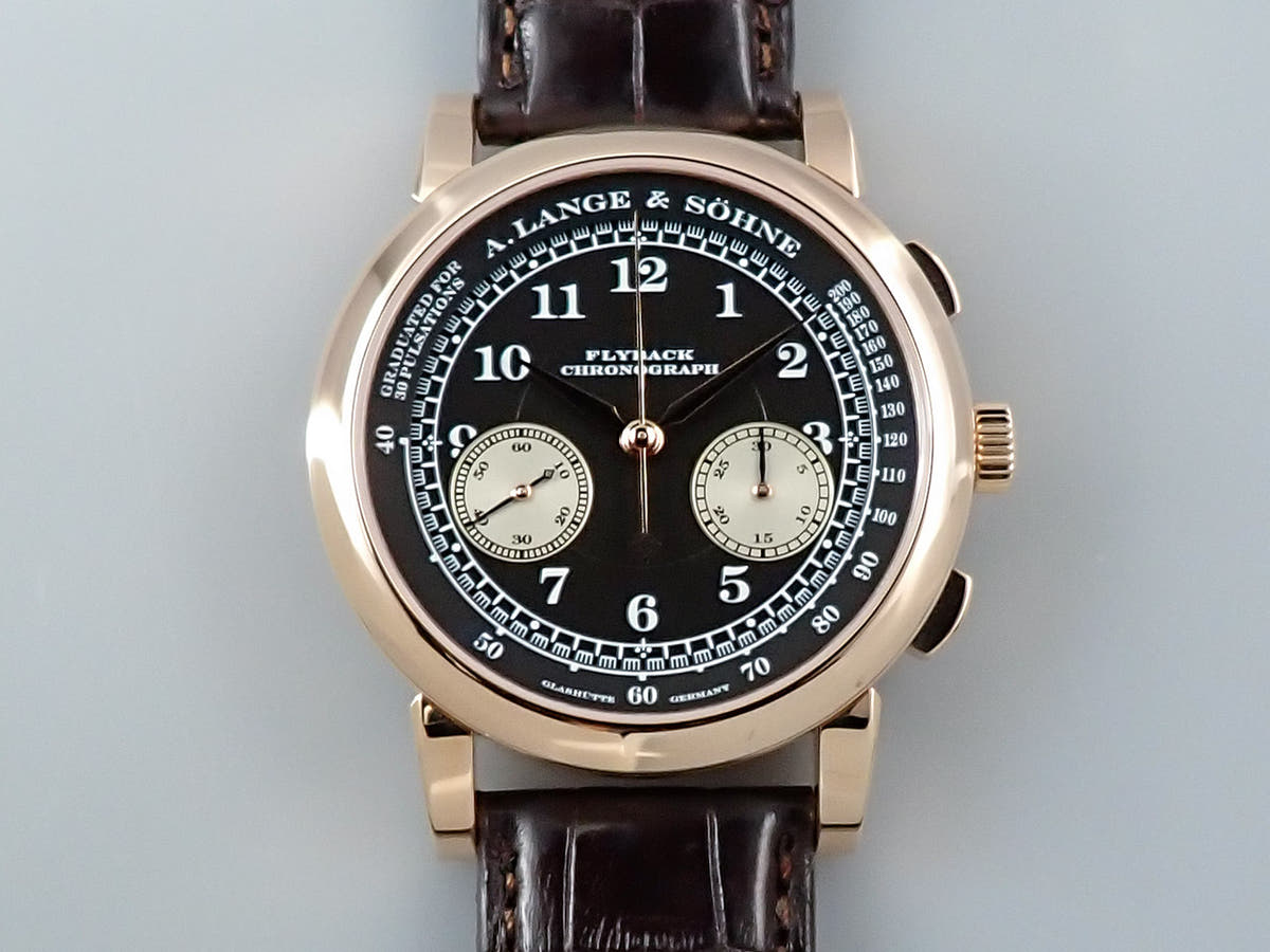 A. Lange &amp; Söhne 1815 Chronograph Ref.401.031 Black Dial Very Good Condition 8677LPFC