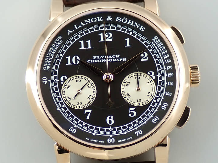 A. Lange &amp; Söhne 1815 Chronograph Ref.401.031 Black Dial Very Good Condition 8677LPFC