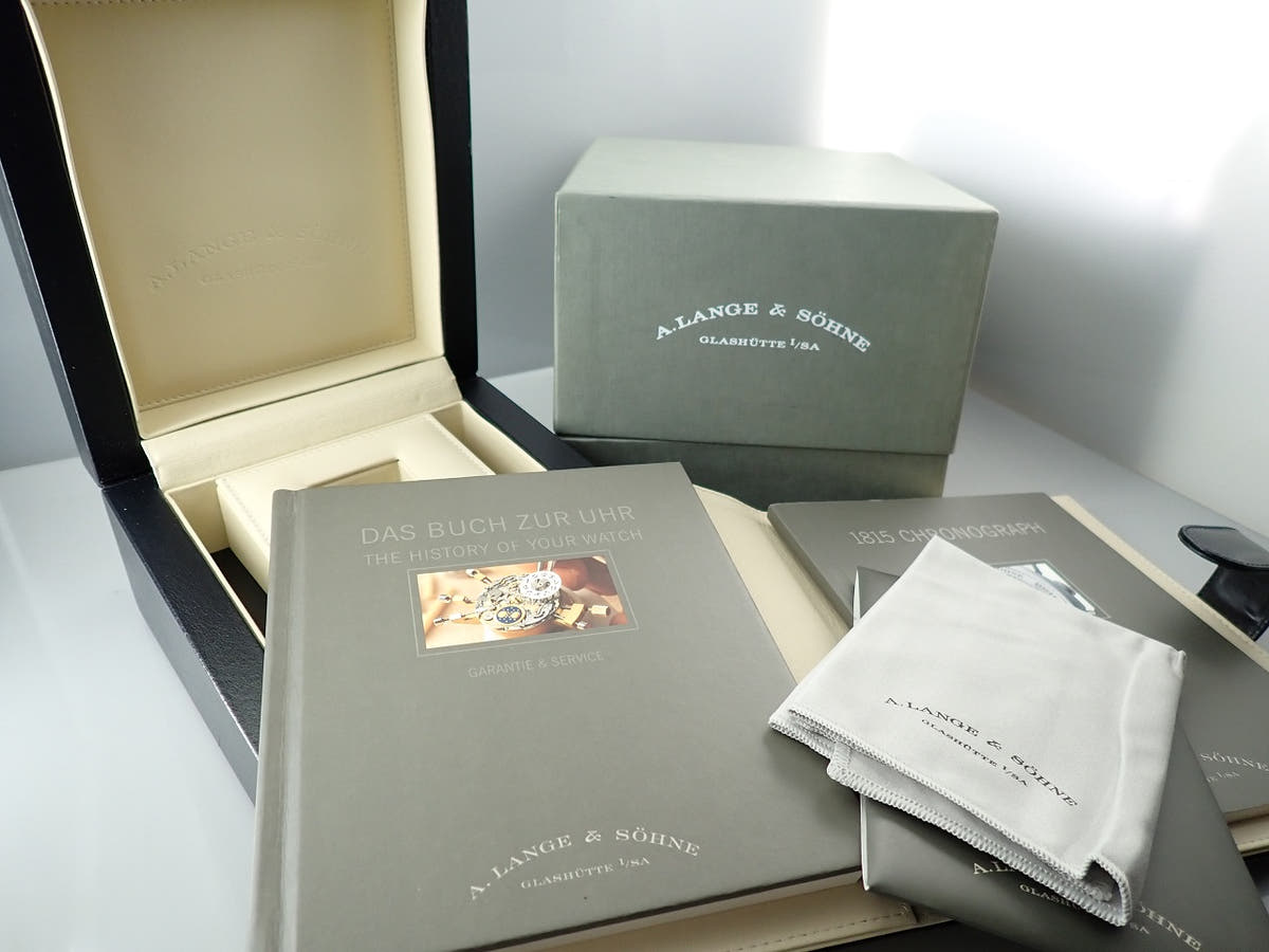 A. Lange &amp; Söhne 1815 Chronograph Ref.401.031 Black Dial Very Good Condition 8677LPFC