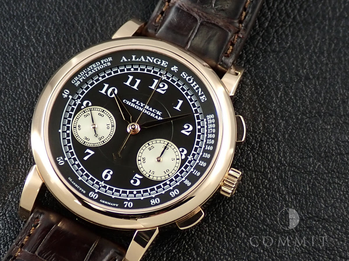 A. Lange &amp; Söhne 1815 Chronograph Ref.401.031 Black Dial Very Good Condition 8677LPFC