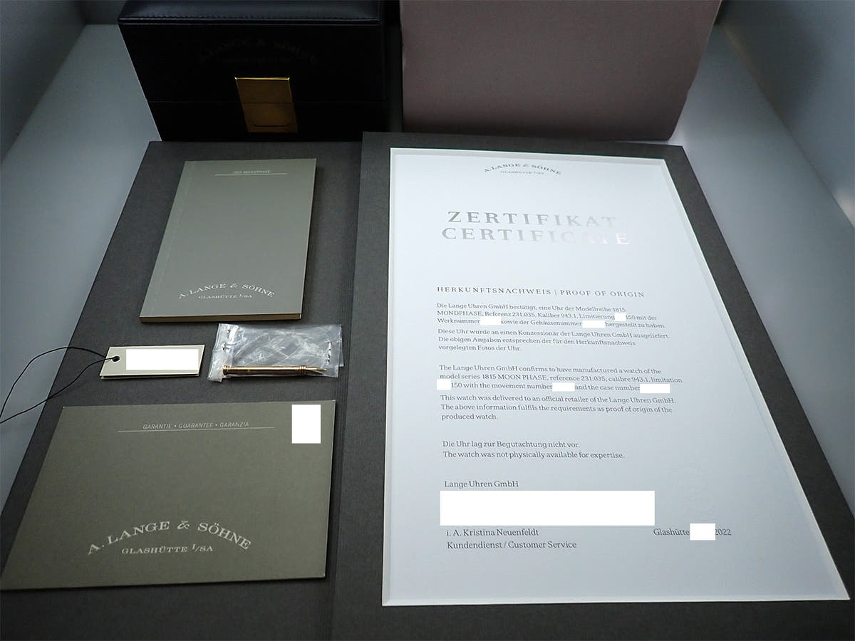 A. Lange &amp; Söhne 1815 Moon Phase Ref.231.035 Black Dial Used A34U1TXL