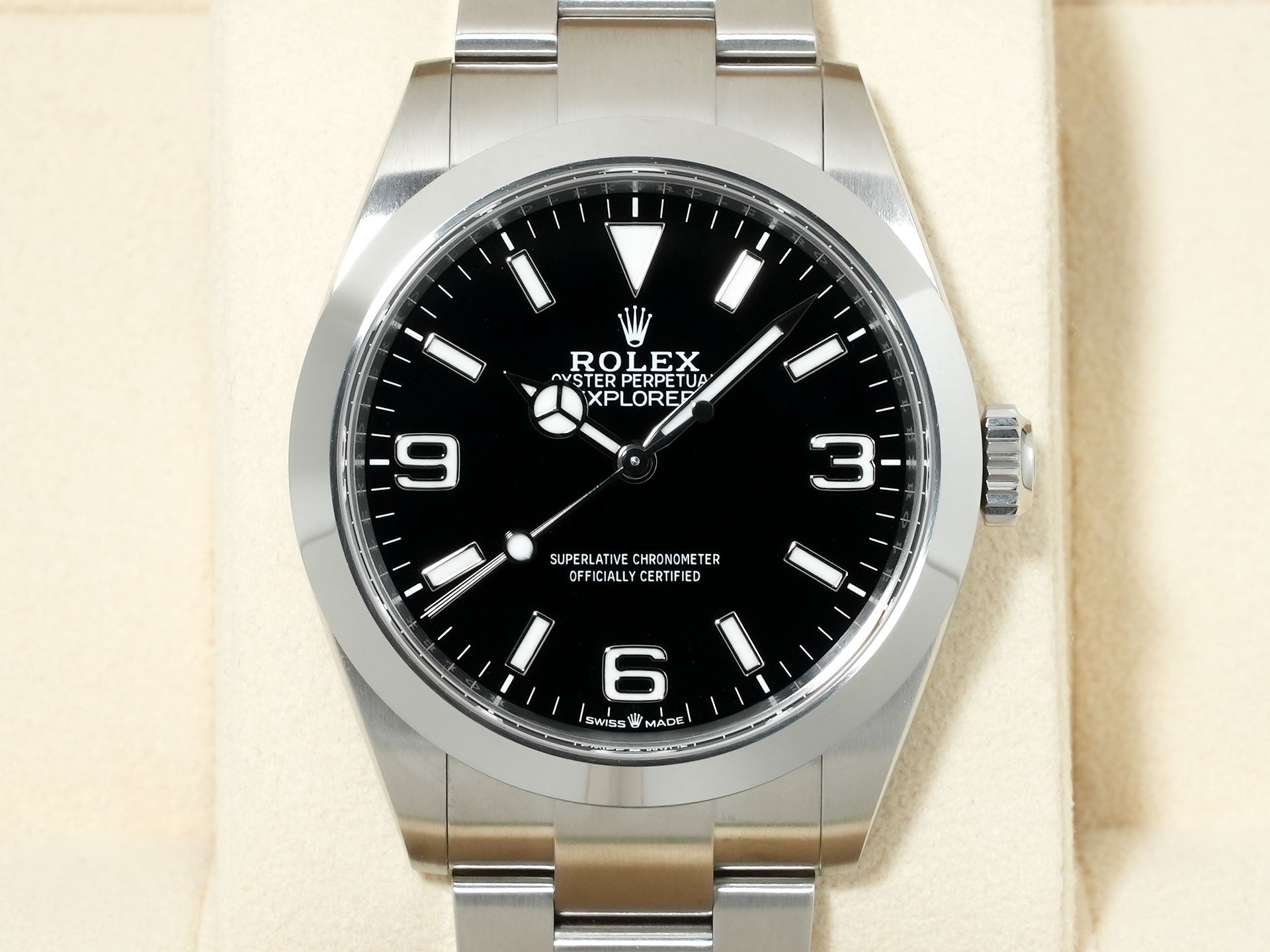 ロレックス エクスプローラー40 Ref.224270 ステンレススチール ブラック文字盤 オイスターブレスレット 未使用