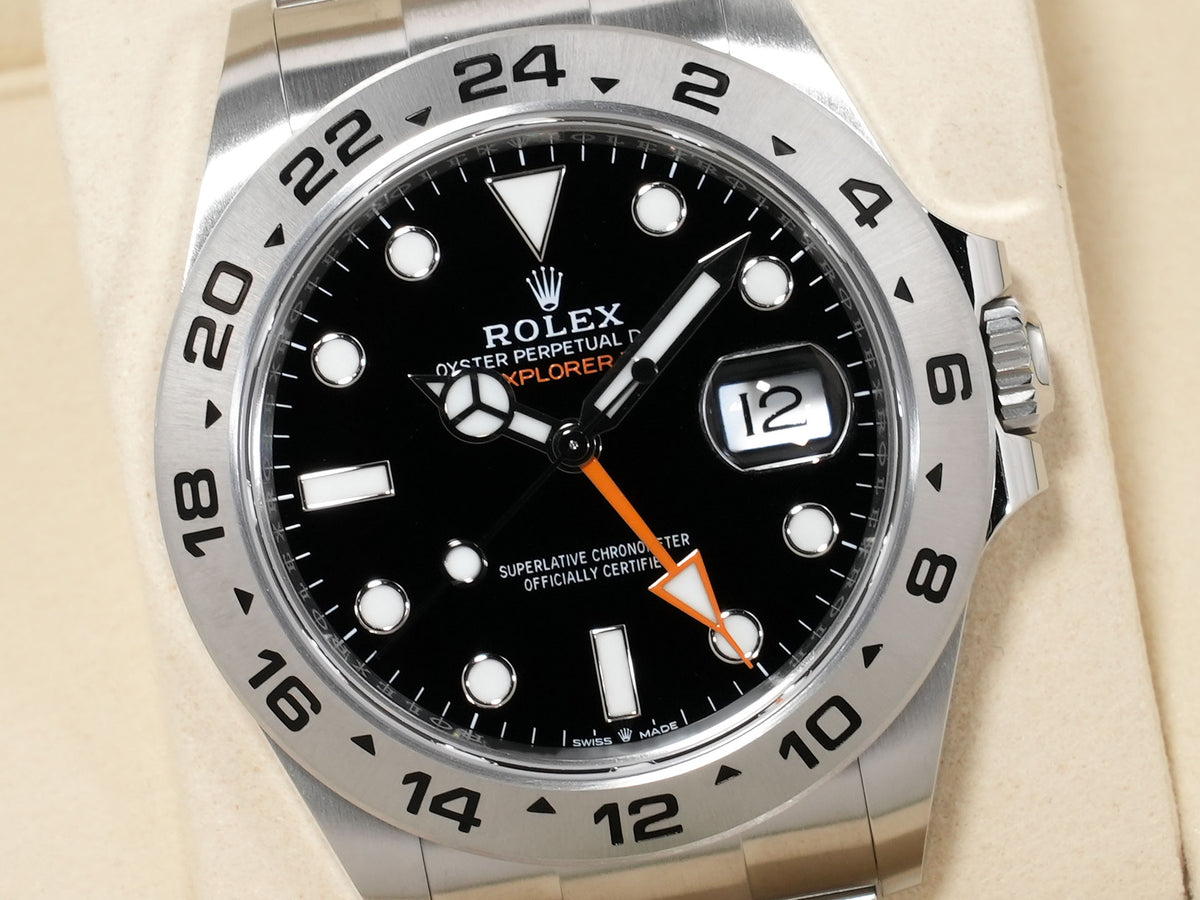 ロレックス エクスプローラーII Ref.226570 ステンレススチール ブラック文字盤 オイスターブレスレット 未使用