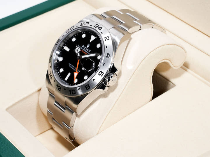 ロレックス エクスプローラーII Ref.226570 ステンレススチール ブラック文字盤 オイスターブレスレット 未使用