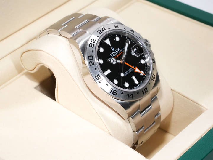 ロレックス エクスプローラーII Ref.226570 ステンレススチール ブラック文字盤 オイスターブレスレット 未使用