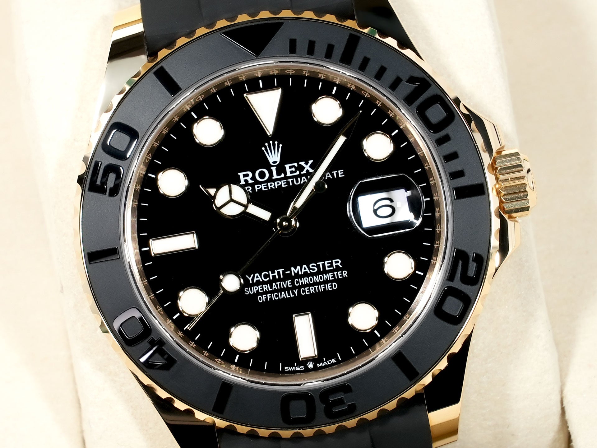 ロレックス ヨットマスター42 Ref.226658 イエローゴールド ブラック文字盤 未使用